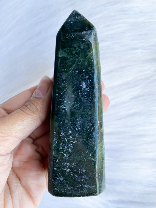 Nephrite Jade Tower JD11