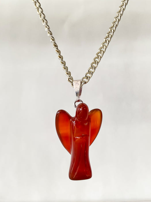 Carnelian Angel Pendant 1Pc