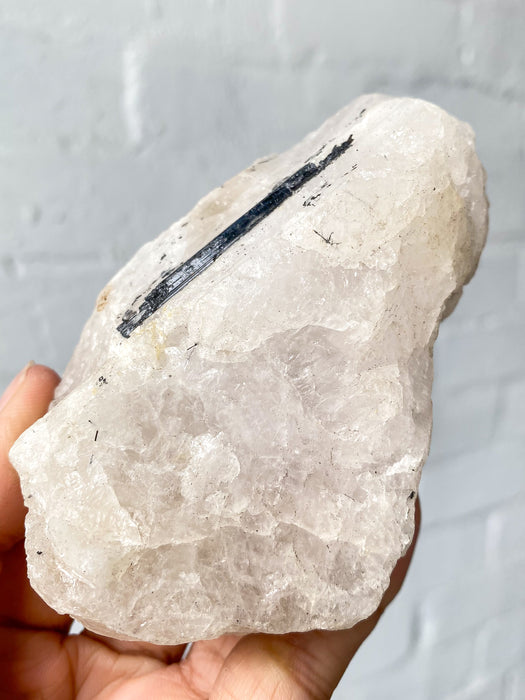 Tourmalinated Quartz Rough T4