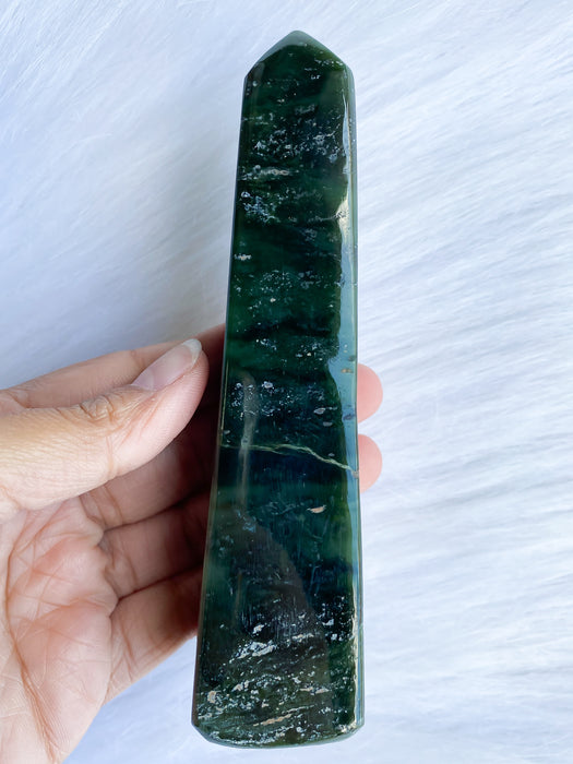 Nephrite Jade Tower JD12