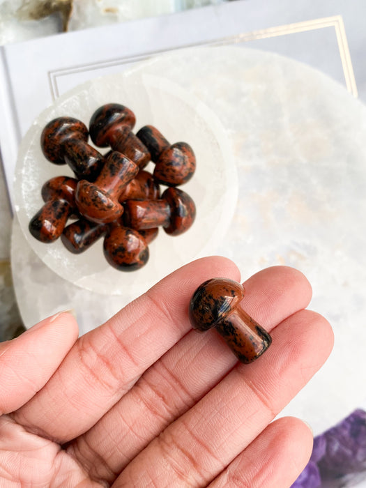 Mahogany Obsidian Mushroom 1pc