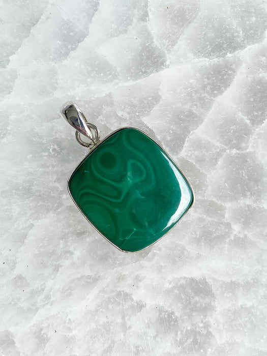 Malachite Square Pendant P25