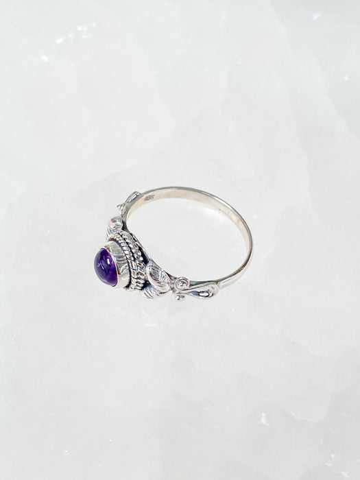 Amethyst Round Ring (SZ 9) R25