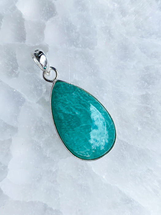 Amazonite Oval Pendant P10