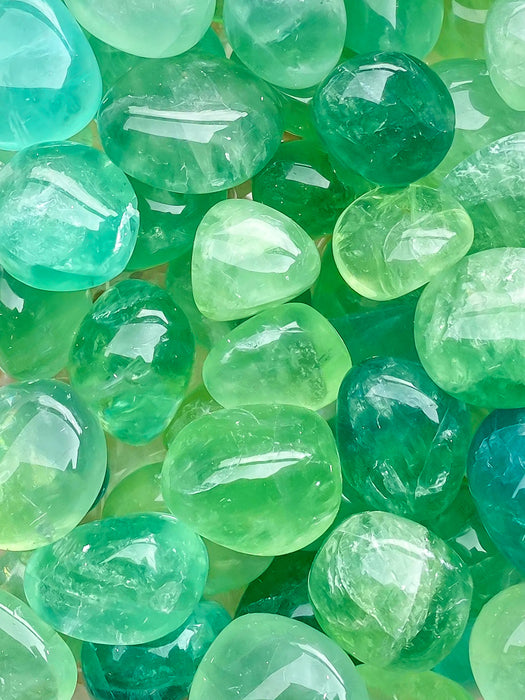 Green Fluorite Tumbled Stones (New) 1Pc