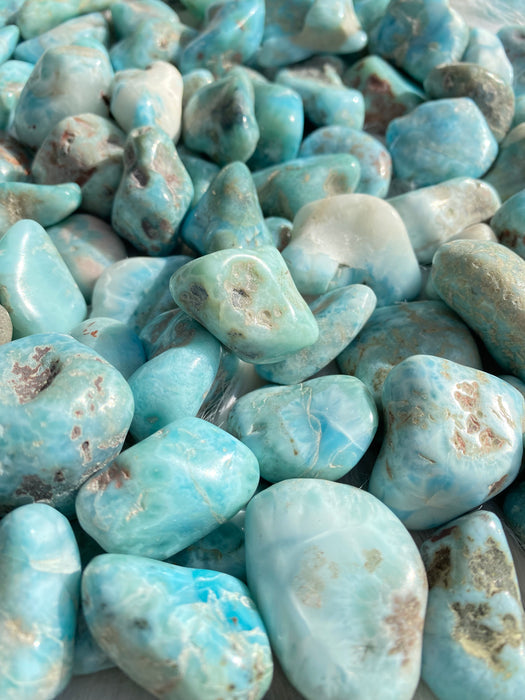 Larimar Tumbled Stone 1pc