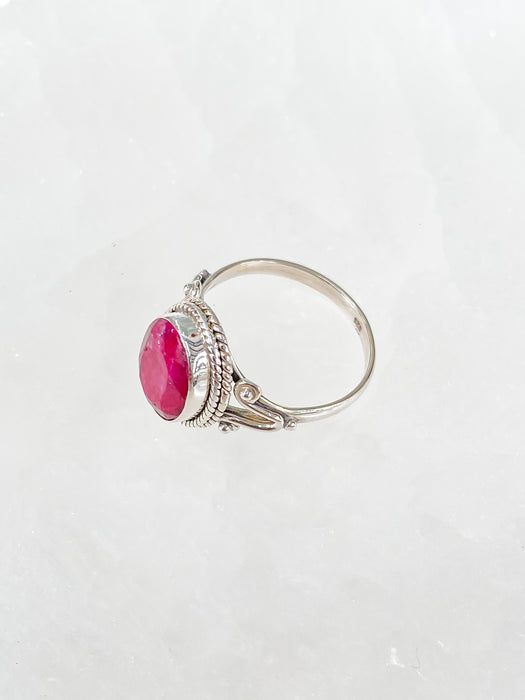 Ruby Round Ring (SZ 6) R30