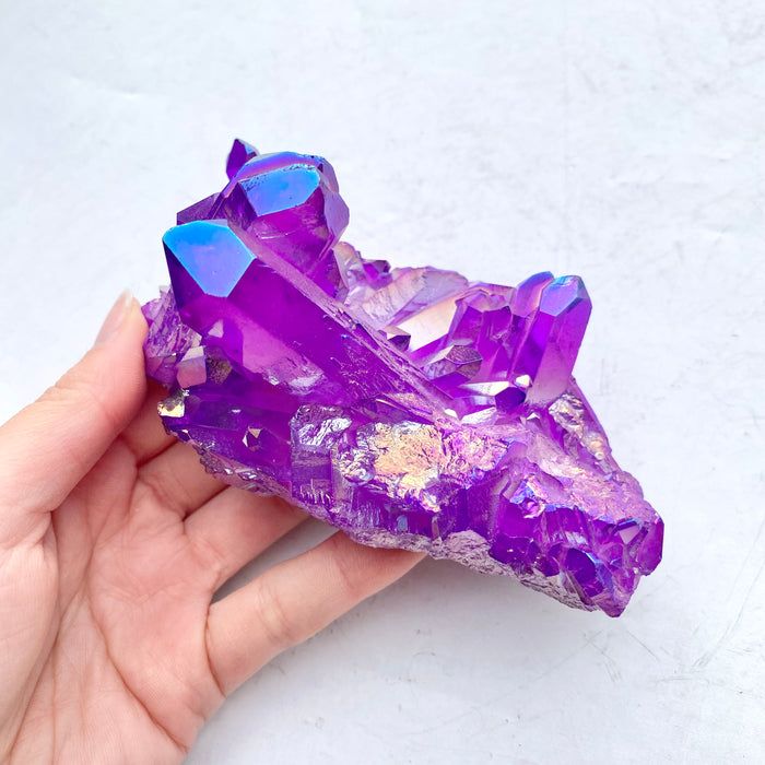 Purple Aura Quartz Cluster AQC93