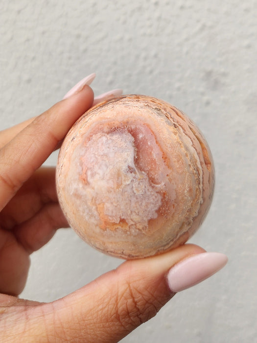 Pink Crazy Lace Agate Sphere PS2