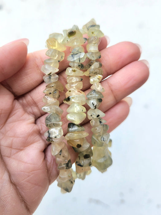 Prehnite Chip Bracelet