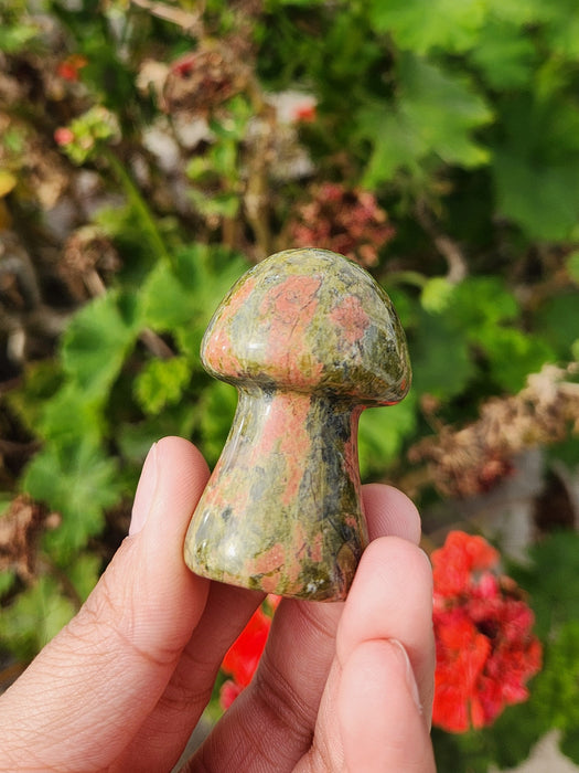 Unakite Mushroom Craving 1pc