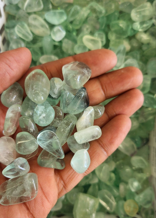 Green Fluorite Tumbled Stones