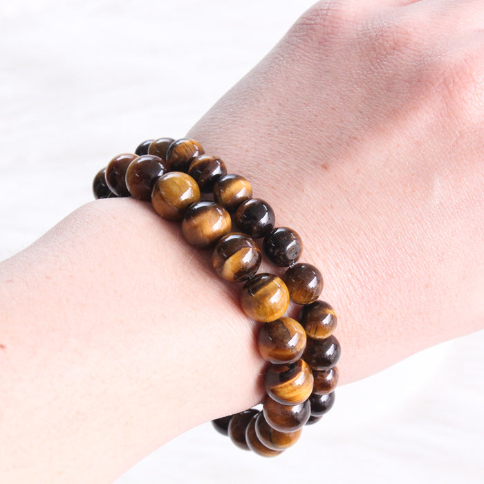 Tigers Eye Bead bracelet 10mm