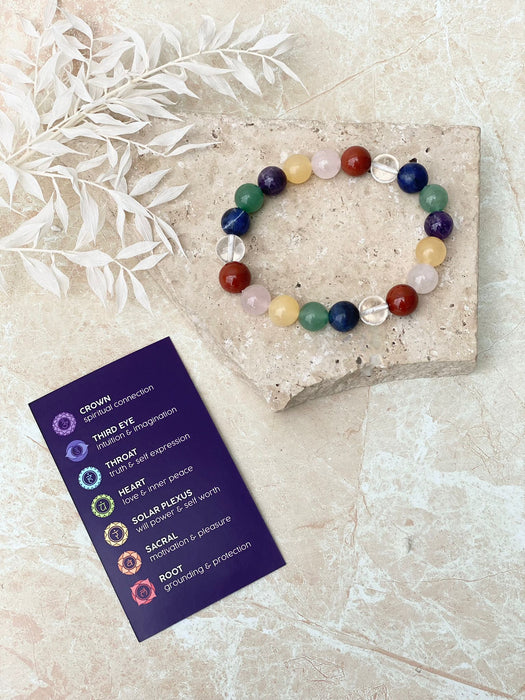 Chakra Bead Bracelet 8mm