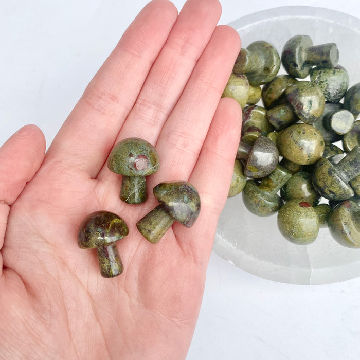 Dragon Blood Jasper Mushroom