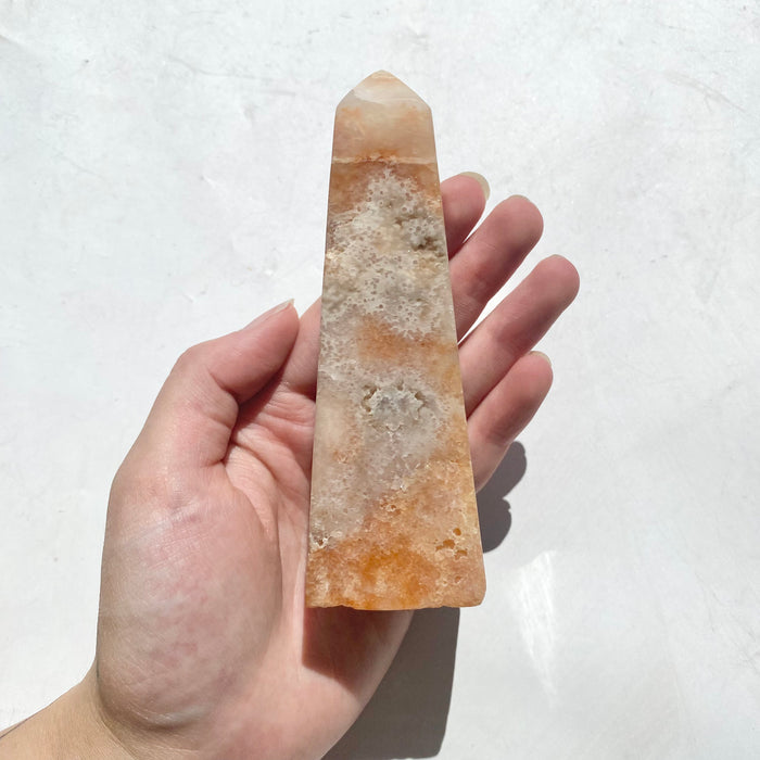 Pink Crazy Lace Agate Obelisk CLA46