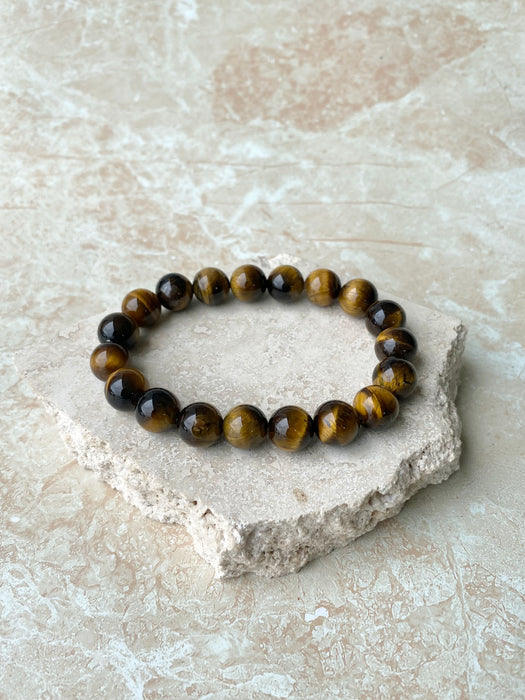 Tigers Eye Bead bracelet 10mm