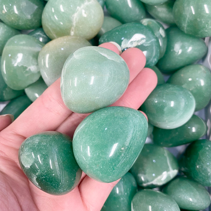 Green Aventurine Large Tumbled Stones 1pc