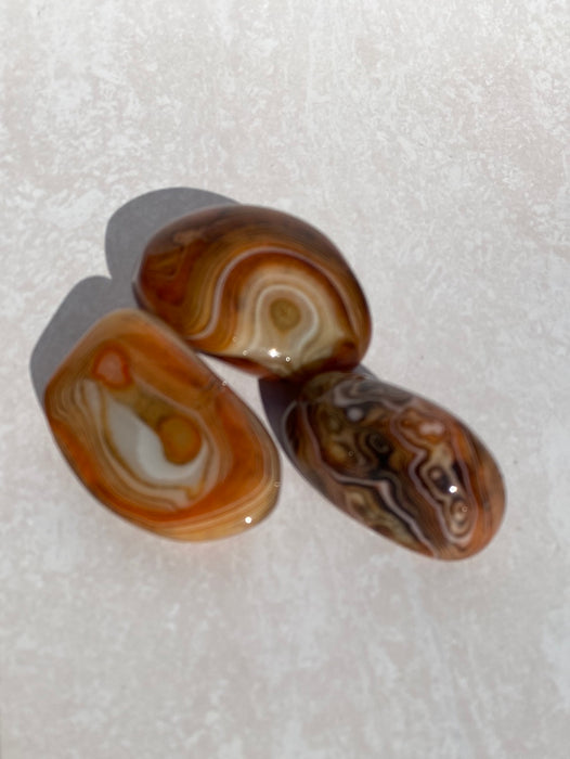 Sardonyx Palm Stone SPA10 3piece pack